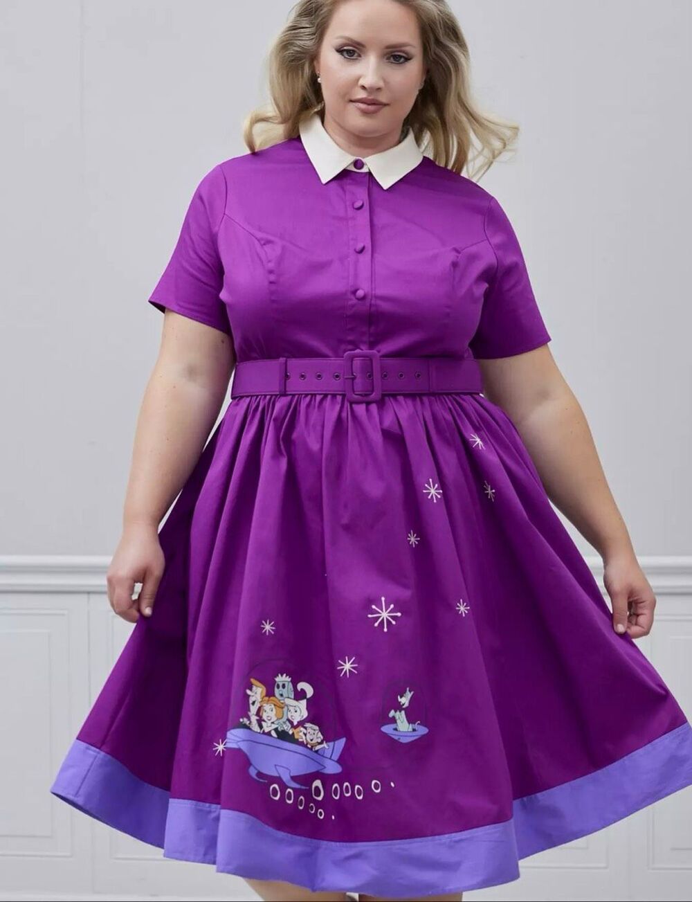Her Universe The Jetsons Collar Retro Dress Plus Size 18 Nwt